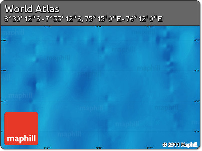 Physical Map of the Area around 8° 12' 42" S, 75° 43' 29" E