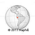 Outline Map of the Area around 8° 12' 42" S, 75° 34' 29" W, rectangular outline