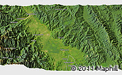 Satellite 3D Map of the area around 8° 12' 42" S, 76° 25' 30" W