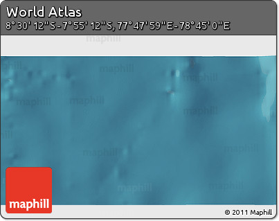 Satellite 3D Map of the Area around 8° 12' 42" S, 78° 16' 30" E