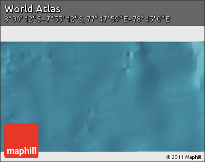 Satellite 3D Map of the Area around 8° 12' 42" S, 78° 16' 30" E