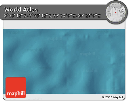 Satellite 3D Map of the Area around 8° 12' 42" S, 79° 58' 29" E