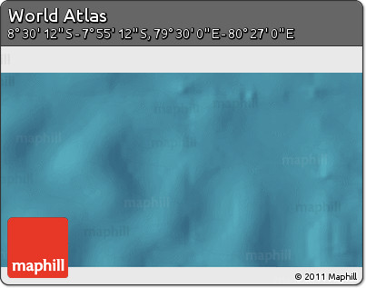 Satellite 3D Map of the Area around 8° 12' 42" S, 79° 58' 29" E