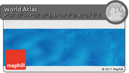 Physical Panoramic Map of the Area around 8° 12' 42" S, 79° 58' 29" E