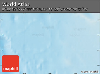 Physical Map of the Area around 8° 12' 42" S, 79° 49' 29" W