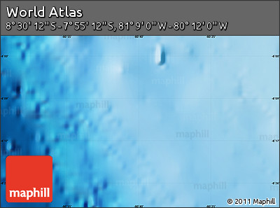 Physical Map of the Area around 8° 12' 42" S, 80° 40' 30" W