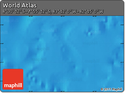 Shaded Relief Map of the Area around 8° 12' 42" S, 83° 13' 29" W