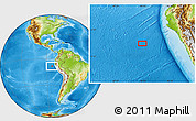 Physical Location Map of the area around 8° 12' 42" S, 84° 4' 29" W
