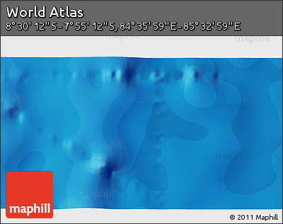 Political 3D Map of the Area around 8° 12' 42" S, 85° 4' 29" E