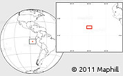 Blank Location Map of the area around 8° 12' 42" S, 85° 46' 30" W
