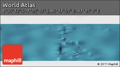 Satellite Panoramic Map of the Area around 8° 12' 42" S, 86° 46' 30" E