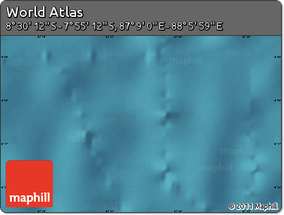 Satellite Map of the Area around 8° 12' 42" S, 87° 37' 30" E