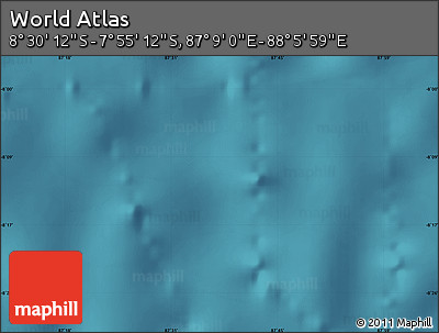 Satellite Map of the Area around 8° 12' 42" S, 87° 37' 30" E