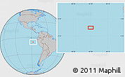 Gray Location Map of the area around 8° 12' 42" S, 87° 28' 29" W