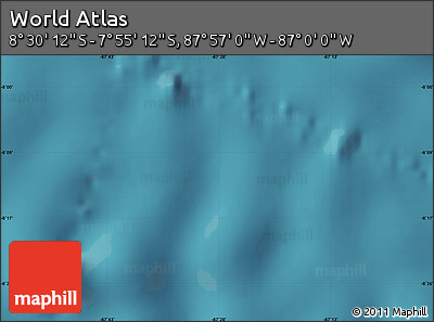 Satellite Map of the Area around 8° 12' 42" S, 87° 28' 29" W