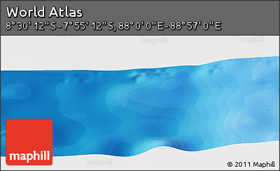 Political Panoramic Map of the Area around 8° 12' 42" S, 88° 28' 29" E