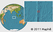 Satellite Location Map of the area around 8° 12' 42" S, 89° 19' 29" E
