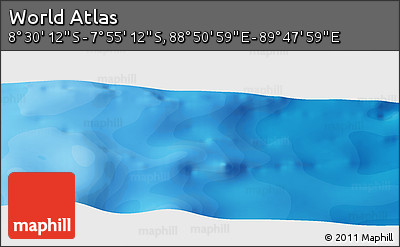Political Panoramic Map of the Area around 8° 12' 42" S, 89° 19' 29" E