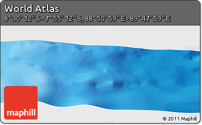 Political Panoramic Map of the Area around 8° 12' 42" S, 89° 19' 29" E