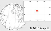 Blank Location Map of the area around 8° 12' 42" S, 8° 25' 30" W