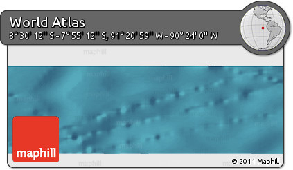 Satellite Panoramic Map of the Area around 8° 12' 42" S, 90° 52' 30" W