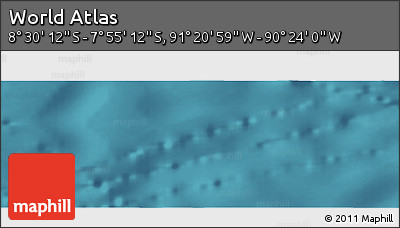 Satellite Panoramic Map of the Area around 8° 12' 42" S, 90° 52' 30" W