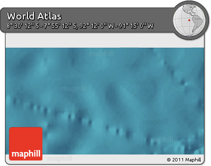 Satellite 3D Map of the Area around 8° 12' 42" S, 91° 43' 29" W