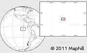 Blank Location Map of the area around 8° 12' 42" S, 91° 43' 29" W