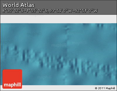 Satellite 3D Map of the Area around 8° 12' 42" S, 93° 25' 30" W