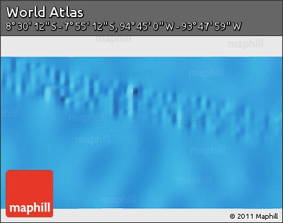 Physical 3D Map of the Area around 8° 12' 42" S, 94° 16' 30" W