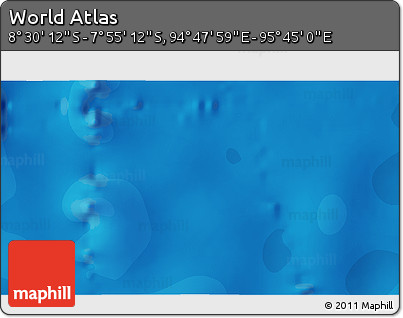 Political 3D Map of the Area around 8° 12' 42" S, 95° 16' 30" E