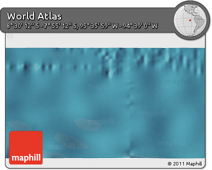 Satellite 3D Map of the Area around 8° 12' 42" S, 95° 7' 30" W