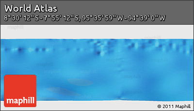 Physical Panoramic Map of the Area around 8° 12' 42" S, 95° 7' 30" W
