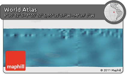 Satellite Panoramic Map of the Area around 8° 12' 42" S, 95° 7' 30" W