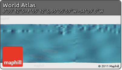Satellite Panoramic Map of the Area around 8° 12' 42" S, 95° 7' 30" W
