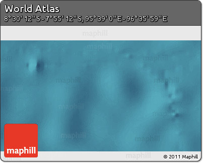 Satellite 3D Map of the Area around 8° 12' 42" S, 96° 7' 30" E