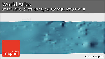 Satellite Panoramic Map of the Area around 8° 12' 42" S, 96° 58' 29" E