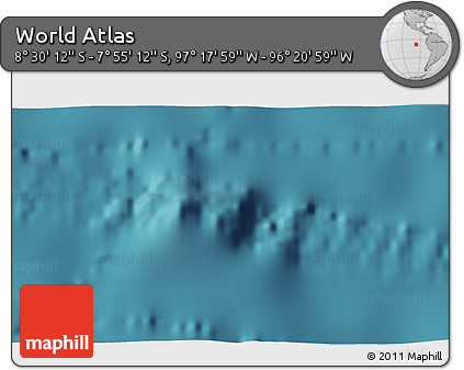 Satellite 3D Map of the Area around 8° 12' 42" S, 96° 49' 29" W