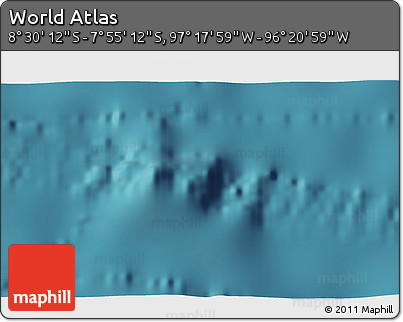 Satellite 3D Map of the Area around 8° 12' 42" S, 96° 49' 29" W