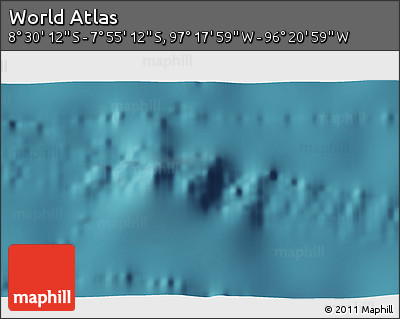Satellite 3D Map of the Area around 8° 12' 42" S, 96° 49' 29" W