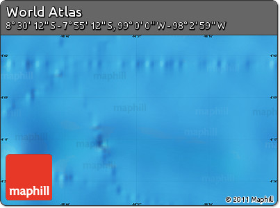 Physical Map of the Area around 8° 12' 42" S, 98° 31' 30" W