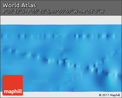 Physical 3D Map of the Area around 8° 12' 42" S, 99° 22' 30" W