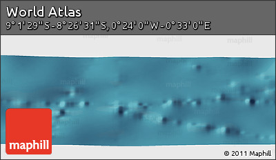 Satellite Panoramic Map of the Area around 8° 44' 0" S, 0° 4' 30" E