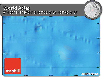 Shaded Relief Map of the Area around 8° 44' 0" S, 106° 10' 30" W