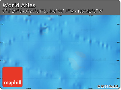 Shaded Relief Map of the Area around 8° 44' 0" S, 106° 10' 30" W
