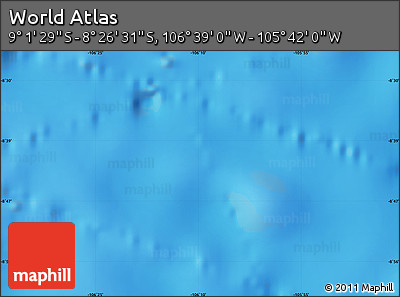 Shaded Relief Map of the Area around 8° 44' 0" S, 106° 10' 30" W