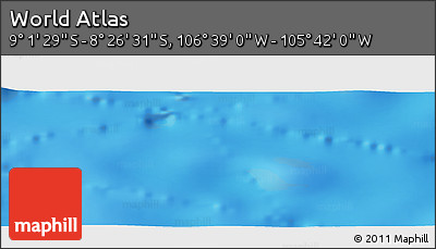 Physical Panoramic Map of the Area around 8° 44' 0" S, 106° 10' 30" W