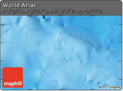 Political Map of the Area around 8° 44' 0" S, 107° 10' 30" E