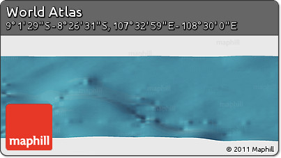 Satellite Panoramic Map of the Area around 8° 44' 0" S, 108° 1' 30" E