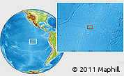 Physical Location Map of the area around 8° 44' 0" S, 108° 43' 29" W